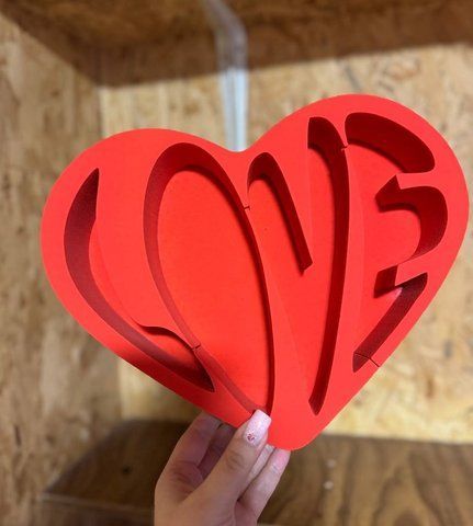 Серце "love" для горішків. Пінобокс 9346-0 фото