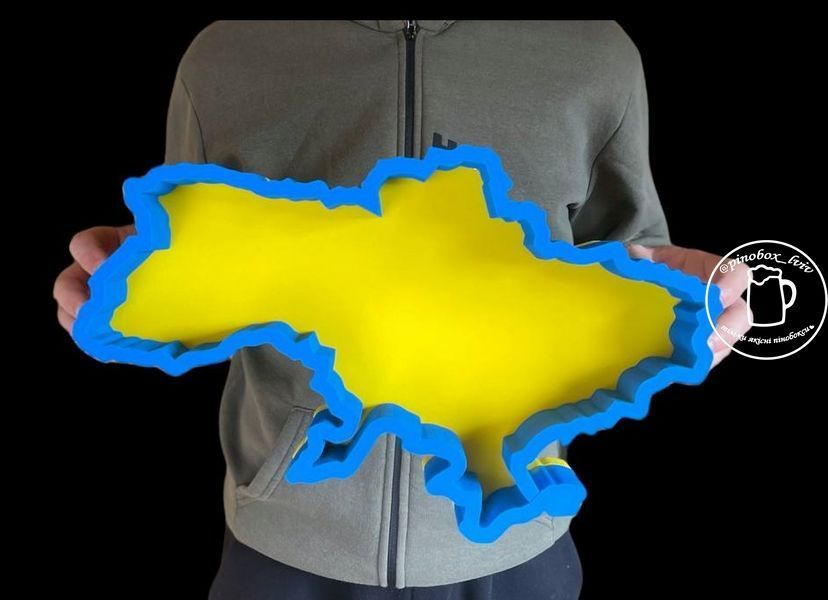 Карта України. Пінобокс. Жовто-синя 9076-00 фото