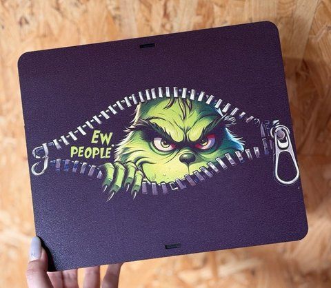 Прямокутний бокс "Злюка Грінч". ДВП. 35х27х12 чорний 96666-00 фото