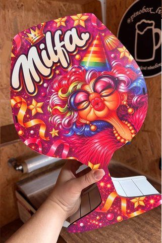 Бокс "Бокал з кришечкою Milfa 38 см". Келих Мілфа. ДВП 5620-1 фото